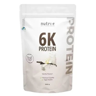 Zdjęcie produktu dla nutri+ wegańskie białko w proszku 6K, puszka 1000 g