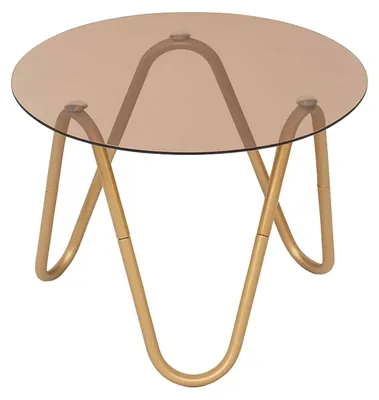 Produktbild von Leitmotiv - Beistelltisch Ventana Round - Mokka - Ø50cm