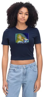 Produktbild von Dornrösschen Schlafend Five More Minutes Crop Top, XL, Light Navy