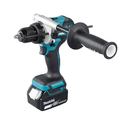 Produktbild von Makita DHP486RTJ Akku -Schlagbohrschrauber inkl. 2 Stk. 5 Ah Akkus u. ein Schnellladegerät