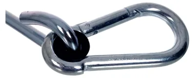 Produktbild von Haken mit 10 mm Karabinerhaken M10x140 mm / 270 mm Schwenkhaken Schaukelhaken verzinkt