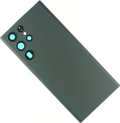 Produktbild von Gehäuse Rückseite für Samsung Galaxy S22 Ultra Backcover Akkudeckel hinten Kameraglas Abdeckung, Schwarz