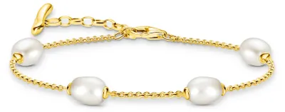Obrázek produktu pro Thomas Sabo A2189-430-14-L19V Bracelet with pearls Natural Beauty Gold-Plated