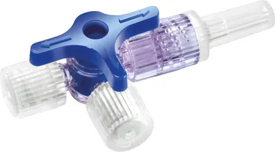 Produktbild von B. Braun Discofix® Dreiwegehahn, 1 Stück, blau