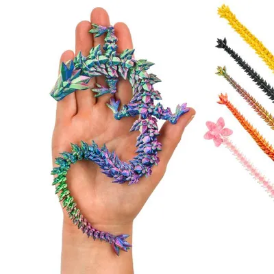 Produktbild von 3D Drache - 30 cm – Blau-Grün-Violett