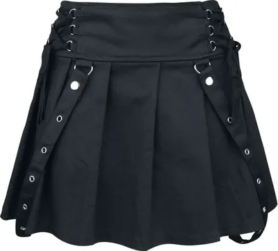 Produktbild von Poizen Industries Kurzer Rock Damen Rebellious Skirt schwarz L