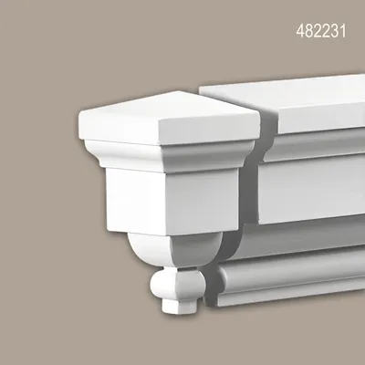 Produktbild von Profhome 482231 Stirnelement Fassadenelement Fassadenstuck