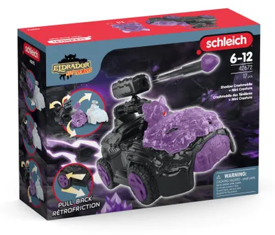 Zdjęcie produktu dla schleich 42672, 7 lat(a), Robots / Mini Creatures, Crashmobil, Shadow World, Czarny, Fioletowy, Plastik