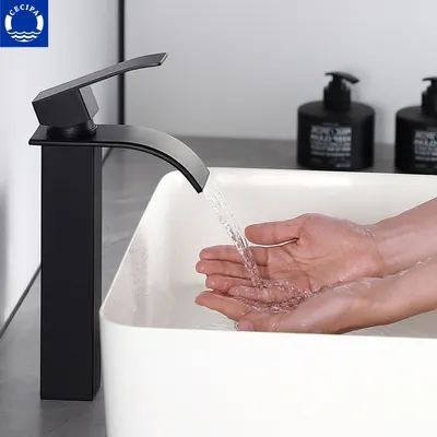 Obrázek produktu pro Vysoká umyvadlová kohoutková baterie Koupelnová baterie Umyvadlo Vodopád Koupelnová baterie, 252MM