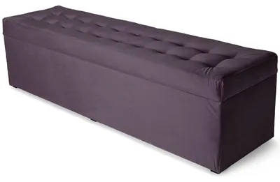 Obrázok produktu pre MG Design, taburetka s úložným priestorom, fialová, 45x160 cm - úložný priestor 190 litrov, nosnosť do 300 kg, pripravená na okamžité použitie, ľahko udržiavateľná, vhodná do obývačky a predsiene
