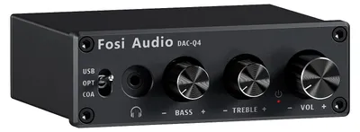 Produktbild von Kopfhörerverstärker mit USB-C DAC – USB-Optisch/Koaxial zu RCA/AUX – 160 W Leistung