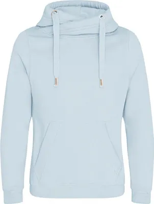 Produktbild von Just Hoods JH021 | Herren Cross Neck Hoodie - Farbe: Sky Blue - Größe: S