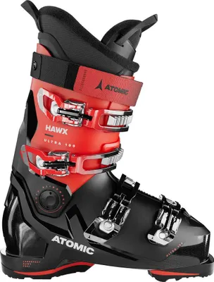 A single ski boot is shown against a white background.