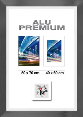 Produktbild von Aluminiumrahmen Quattro schwarz, 50 x 70 cm