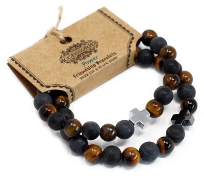 Imagen del producto de 2 Pulseras con Piedras Preciosas - Fuerza