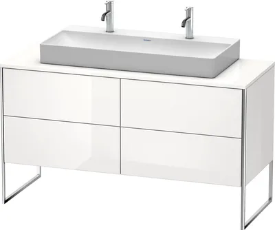 Produktbild von Waschtischunterbau XSQUARE 778x1400x548mm weiß hochglanz weiß hochglanz
