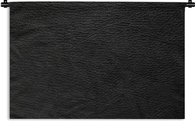 Produktbild von MuchoWow® Wandteppich Wandbehang Leder - Lederoptik - Schwarz - Grau - Druck 150x100 cm Tapisserie Dekoration Wandtuch - Waschbar - Tapisserien - Wand-Decke
