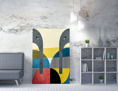 Produktbild von Wallity, WY172- WRZ1202, Bunt, Leinwandbilder, 70 x 100 cm, 50% Baumwolle / 50% Polyester