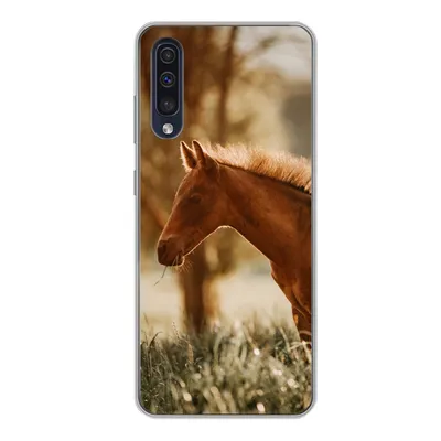 Produktbild von MuchoWow® Handyhülle Schutzhülle Hülle für Samsung Galaxy A50 Pferd - Licht - Wiese Silikon Softcase Handy Hülle - Mobiltelefonhülle