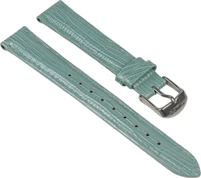 Produktbild von Timex Ersatzband Leder Krokooptik Hellblau