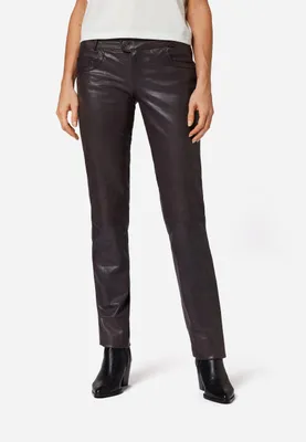 Immagine prodotto di Pantaloni in pelle da donna Triston di Ricano - Marrone / L