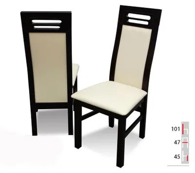 Zdjęcie produktu dla Massivholz Stuhl Esszimmerstuhl Designer Leder Stuhl Stühle Esszimmerstühle K65