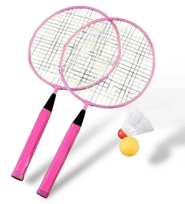 Obrázok produktu pre Súprava bedmintonových rakiet GGV, ružová