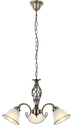 Produktbild von Hängelampe, Lüster, Altmessing, 3-flammig, D 60 cm