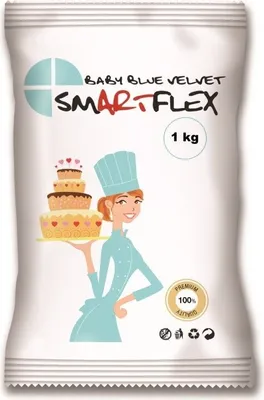 Produktbild von Smartflex Fondant Baby Blauer Samt 1kg