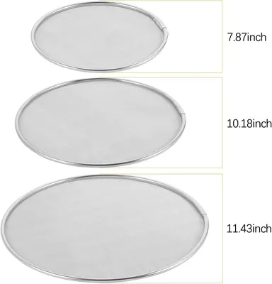 Produktbild von Spritzschutz 3 Stück, Edelstahl 304, Für Pfannen Und Töpfe Bis 29 Cm Durchmesser, Zum Reduzieren Von Ölspritzern Beim Braten