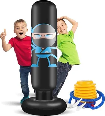 Produktbild von Famanu aufblasbare Boxsack 160 cm - Ideal für MMA, Karate und Taekwondo