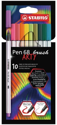 Produktbild von STABILO Premium-Filzstift mit Pinselspitze für variable Strichstärken -  Pen 68 brush -…