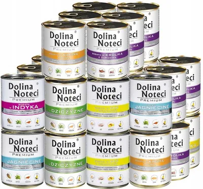 Zdjęcie produktu dla Mokra karma dla psa Dolina Noteci Premium MIX smaków 24x800g