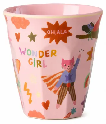 Produktbild von Kinderbecher Melamin 250ml Rosa Pastellrosa - bruchsicher für Kita, KI-generiertes Bild