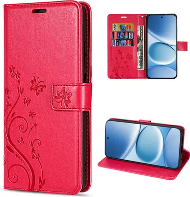 Produktbild von Hülle für Xiaomi Redmi Note 15 Pro 5G Handyhülle Wallet Case Klapphülle in Rot
