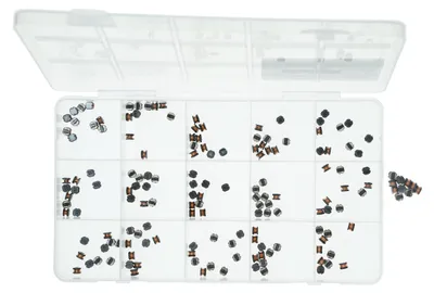 Leistungsinduktivitäten-Set, 160 Stück, 16 Werte, 1–1000 µH, SMD, 4,5x4,0x3,2 mm