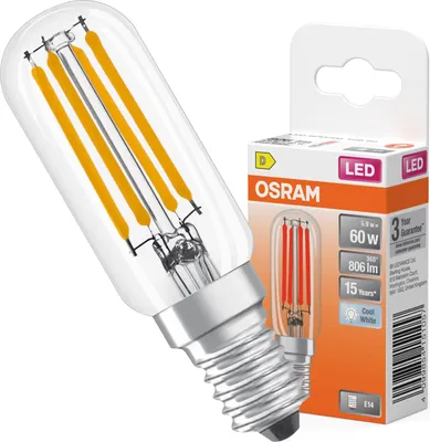 Immagine prodotto di OSRAM SPECIAL T26 FIL 55 piccola lampada speciale a LED con base E14, forma sottile, 4,9W, 730lm, 4000K