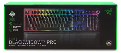 Immagine prodotto di Razer™ BlackWidow V3 Pro - Tastiera meccanica da gioco - Interruttore verde - QWERTZ - Senza fili