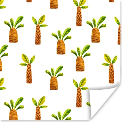 Produktbild von MuchoWow® Poster Dschungel - Design - Palme 75x75 cm - Wand Dekoration