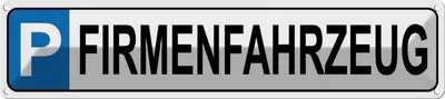 Produktbild von vianmo Blechschild 10x46 cm Parkplatz Firmenfahrzeug Parkplatzschild