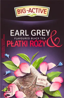 Produktbild von Big-Active Schwarzer Earl Grey & Rosenblütentee 40 G (20 X 2 G)