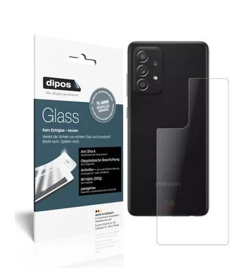 Produktbild von 2x Schutzfolie für Samsung Galaxy A52s 5G Rückseite matt - Anti-Shock 9H Folie dipos Glass Kunststoffglas