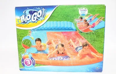Produktbild von Bestway® H2OGO!® Tsunami Splash Ramp™ 3-Personen-Wasserrutsche 488 x 214 cm
