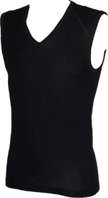 Immagine prodotto di Canottiera smanicato uomo spalla larga scollo V WSK RAGNO articolo 601593, 5-QUINTA (EU L - F 4 - USA M - GB 36), Lana 85%,Seta 15%