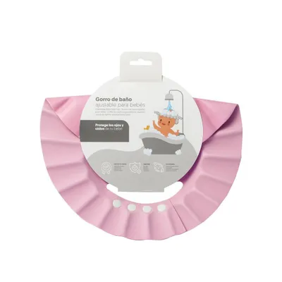 Produktbild von Badehut für Babys – Verstellbarer Duschschutz Rosa