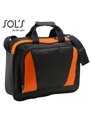 Produktbild von SOLs Bags 71700 | Businessbag Cambridge / Dokumententasche | 40 x 31 x 11 cm - Farbe: Black/Orange - Größe: 40 x 31 x 11 cm