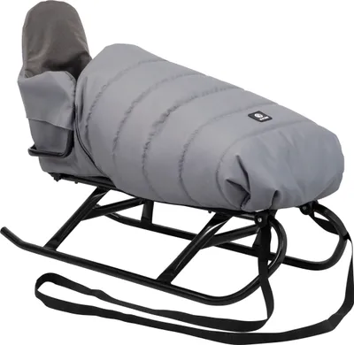 Produktbild von Kunert FLO Schlitten für Kinder Schlitten mit Lehne I Babyschlitten Kinderschlitten I Rückenlehne Schlitten Baby Schlitte + Schlafsack
