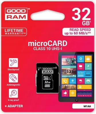 Immagine prodotto di Scheda Micro SD GoodRam M1A0-0320R12 32 GB