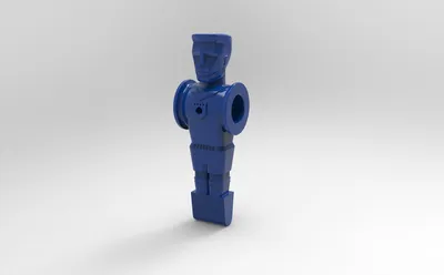 Ullrich-Sport Tischfußball Kickertisch-Figur Soccer mit Gewicht blau - Figur für Tischkicker