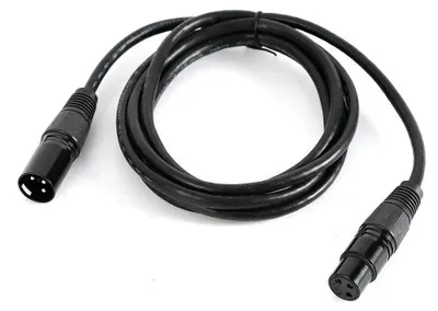Produktbild von DMX XLR Kabelset - 3-pol DMX512 Signalkabel - 10er Pack - 2 m Länge - Für Bühnenbeleuchtung, Moving Heads & PAR-Scheinwerfer